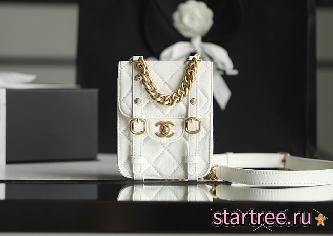 Chanel | New Mini White Messenger Bag - AS2695 - 17 x 14 x 7 cm - 1