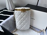 CHANEL | White Lambskin Box Bag - AS2641 - 16 × 12 × 10 cm - 4