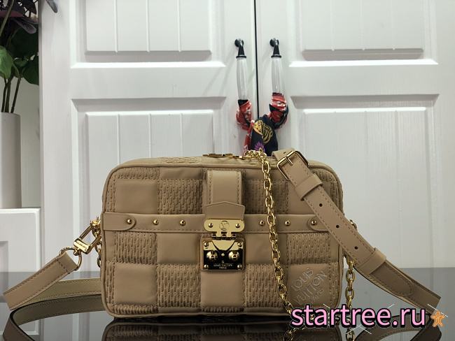 Louis Vuitton | Small Beige Troca PM handbag - M59116 - 22 x 15 x 6 cm - 1