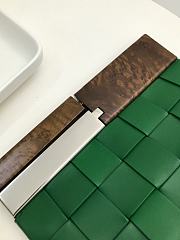 Bottega Veneta | SNAP Green Clutch Bag -  618131 - 27 x 5 x 28 cm - 2