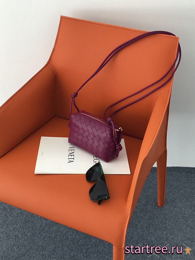 Bottega Veneta | Loop Purple Bag - 666683 - 17 x 10 x 6cm - 1