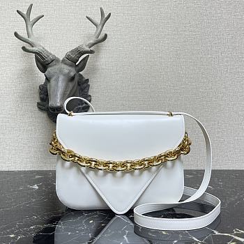 Bottega Veneta | Mount White Bag - 667398 - 27 x 20 x 7 cm