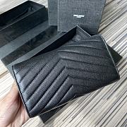 YSL | Large Flap Black Wallet - 372264 - 19 x 11 x 3 cm - 3