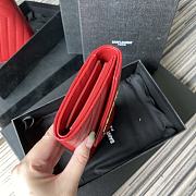 YSL | Large Flap Red Wallet - 372264 - 19 x 11 x 3 cm - 6