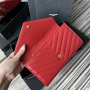 YSL | Large Flap Red Wallet - 372264 - 19 x 11 x 3 cm - 2