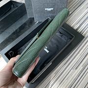 YSL | Large Flap Green Wallet - 372264 - 19 x 11 x 3 cm - 6