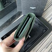YSL | Large Flap Green Wallet - 372264 - 19 x 11 x 3 cm - 5