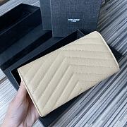 YSL | Large Flap Beige Wallet - 372264 - 19 x 11 x 3 cm - 4