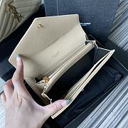 YSL | Large Flap Beige Wallet - 372264 - 19 x 11 x 3 cm - 2