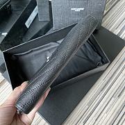 YSL | Zip Around Wallet Black- 358094 - 19 x 9 cm - 4