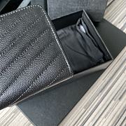 YSL | Zip Around Wallet Black- 358094 - 19 x 9 cm - 3