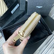 YSL | Zip Around Wallet Beige - 358094 - 19 x 9 cm - 6