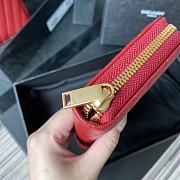 YSL | Zip Around Wallet Red - 358094 - 19 x 9 cm - 6