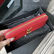 YSL | Zip Around Wallet Red - 358094 - 19 x 9 cm - 4