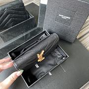 YSL | Small Envelope Black Wallet in Grain - 414404 - 13.5 x 9.5 x 3 cm - 3