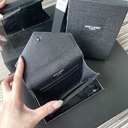 YSL | Small Envelope Wallet Black in Grain - 414404 - 13.5 x 9.5 x 3 cm - 4