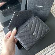 YSL | Small Envelope Wallet Black in Grain - 414404 - 13.5 x 9.5 x 3 cm - 3