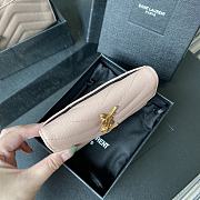 YSL | Small Envelope Wallet Light Pink in Grain - 414404 - 13.5 x 9.5 x 3 cm - 4