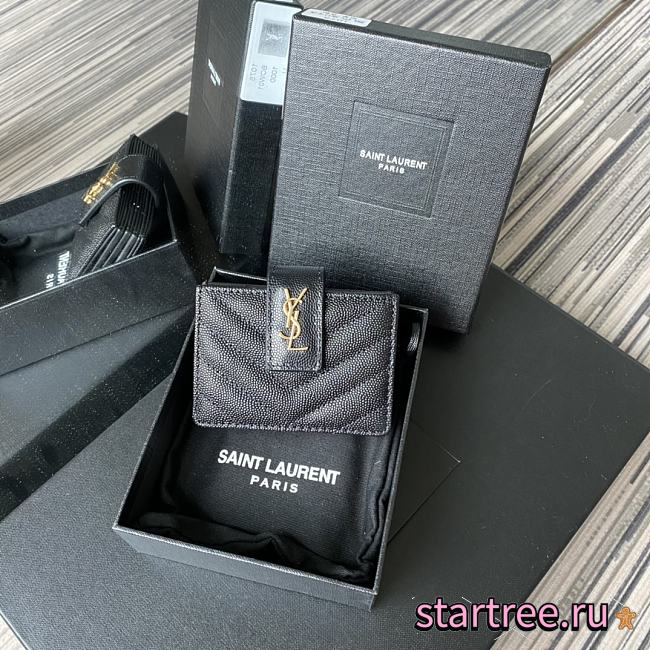 YSL | Card Case In Grain - 607907 - 10 x 8 x 3 cm - 1