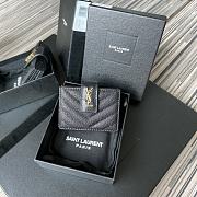 YSL | Card Case In Grain - 607907 - 10 x 8 x 3 cm - 1