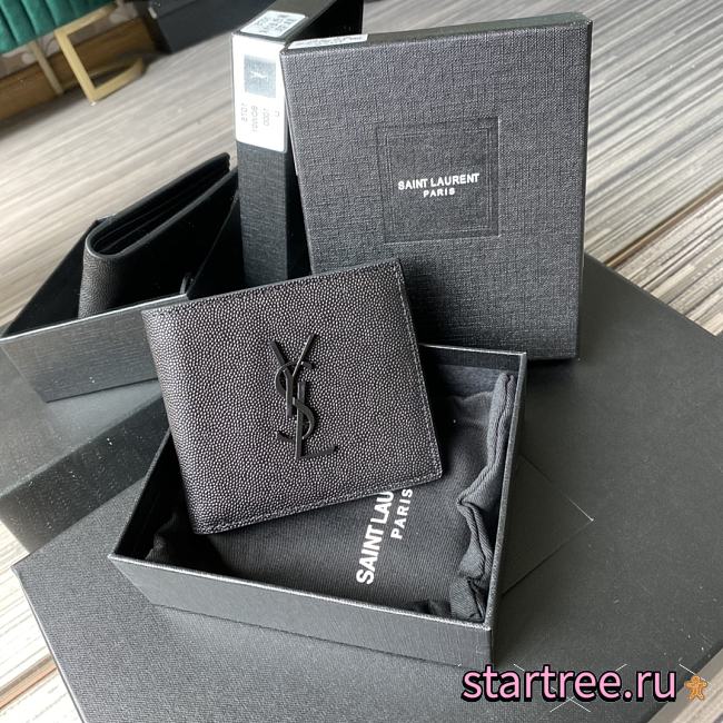 YSL | Fold Wallet in Grain - 463249 - 11x9.5×2.5cm - 1