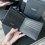 YSL | Fold Wallet in Grain - 463249 - 11x9.5×2.5cm - 2