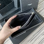 Ysl | Bill Pouch Black Silver - 23 x 13 x 1cm - 4