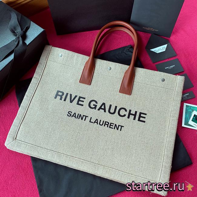 YSL | Rive Gauche Tote Bag Brown - 499290 - 48 × 36 × 16 cm - 1