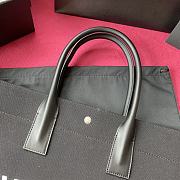YSL | Rive Gauche Tote Bag Black In Linen - 499290 - 48 × 36 × 16 cm - 4
