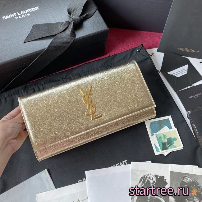 YSL | Kate Clutch Metal In Grain - 326079 - 27x12.5x5cm - 1