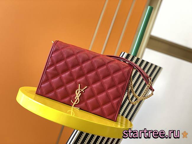 YSL | Becky Mini Red Chain Bag- 629426 - 25x17x7cm - 1