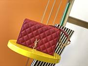 YSL | Becky Mini Red Chain Bag- 629426 - 25x17x7cm - 1