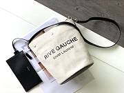 YSL | Rive Gauche Bucket Bag In Linen - 669299 - 22cm - 4