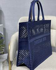 DIOR | Mesh Book Tote Bag Blue - 41.5 cm x 35 cm x 18 cm - 2