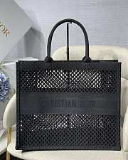 DIOR | Mesh Book Tote Bag Black - 41.5 cm x 35 cm x 18 cm - 1