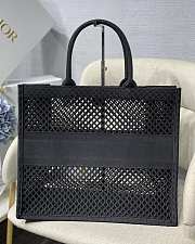 DIOR | Mesh Book Tote Bag Black - 41.5 cm x 35 cm x 18 cm - 4