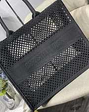 DIOR | Mesh Book Tote Bag Black - 41.5 cm x 35 cm x 18 cm - 3