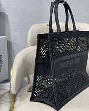 DIOR | Mesh Book Tote Bag Black - 41.5 cm x 35 cm x 18 cm - 5