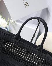 DIOR | Mesh Book Tote Bag Black - 41.5 cm x 35 cm x 18 cm - 6