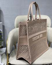 DIOR | Mesh Book Tote Bag Pink - 41.5 cm x 35 cm x 18 cm - 3