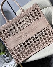 DIOR | Mesh Book Tote Bag Pink - 41.5 cm x 35 cm x 18 cm - 4