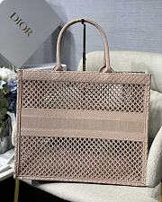 DIOR | Mesh Book Tote Bag Pink - 41.5 cm x 35 cm x 18 cm - 6