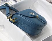 DIOR | Medium Bobby Bag in Grained Calfskin Blue - M9319 - 22 x 17 x 6 cm - 3