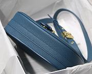 DIOR | Medium Bobby Bag in Grained Calfskin Blue - M9319 - 22 x 17 x 6 cm - 5