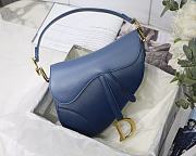DIOR | Saddle Bag Indigo Blue - M0446C - 25.5 x 20 x 6.5 cm - 1