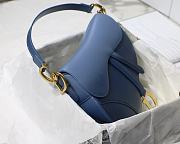 DIOR | Saddle Bag Indigo Blue - M0446C - 25.5 x 20 x 6.5 cm - 6