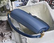 DIOR | Saddle Bag Indigo Blue - M0446C - 25.5 x 20 x 6.5 cm - 5