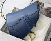 DIOR | Saddle Bag Indigo Blue - M0446C - 25.5 x 20 x 6.5 cm - 4
