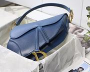 DIOR | Saddle Bag Indigo Blue - M0446C - 25.5 x 20 x 6.5 cm - 2