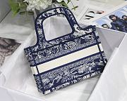 DIOR | Book Tote Blue Toile de Jouy Embroidery - S5475 - 23x17x7cm - 6